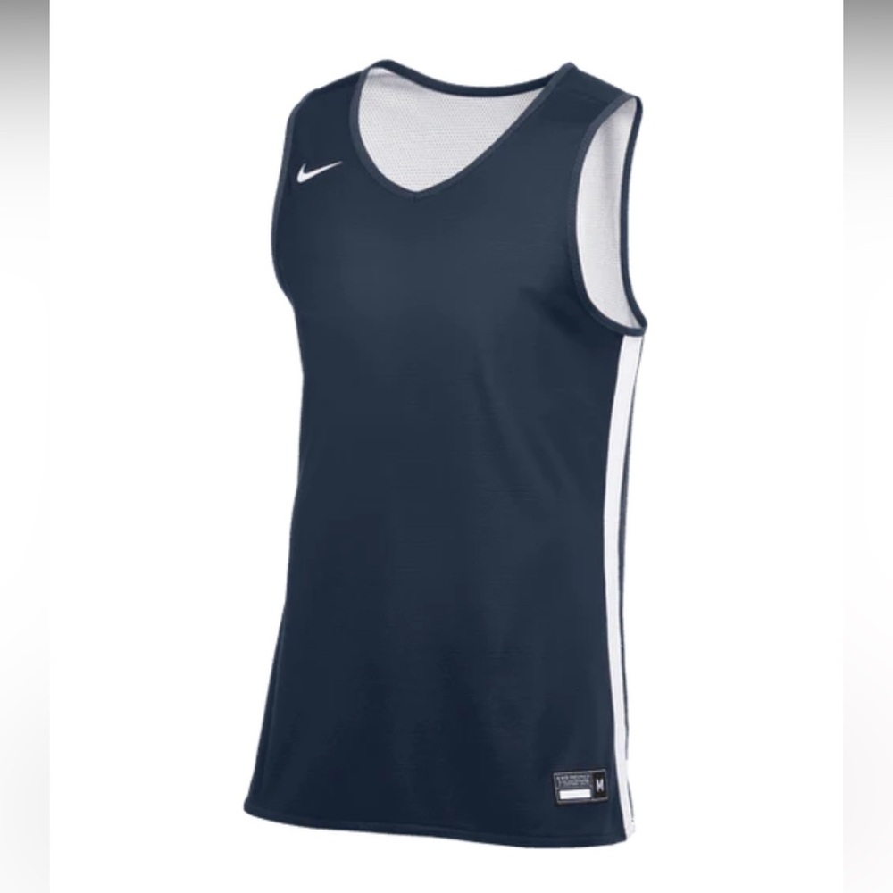 NWOT NIKE MEN'S STOCK PRACTICE JERSEY 2 Reversible Navy